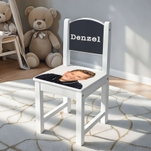 kinderstoel met naam en foto