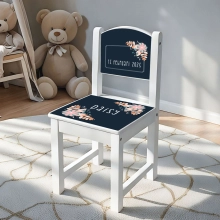 Stoeltje met naam flower