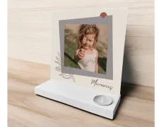 houten standaard met foto Memories
