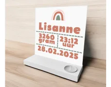 houten standaard regenboog