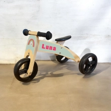 loopfiets 2 in 1 Regenboog