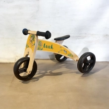 Houten loopfiets 2 in 1 jungle