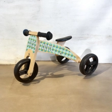 Houten loopfiets 2 in 1 Vrolijk