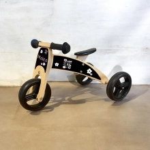 Houten loopfiets 2 in 1 cute & hero