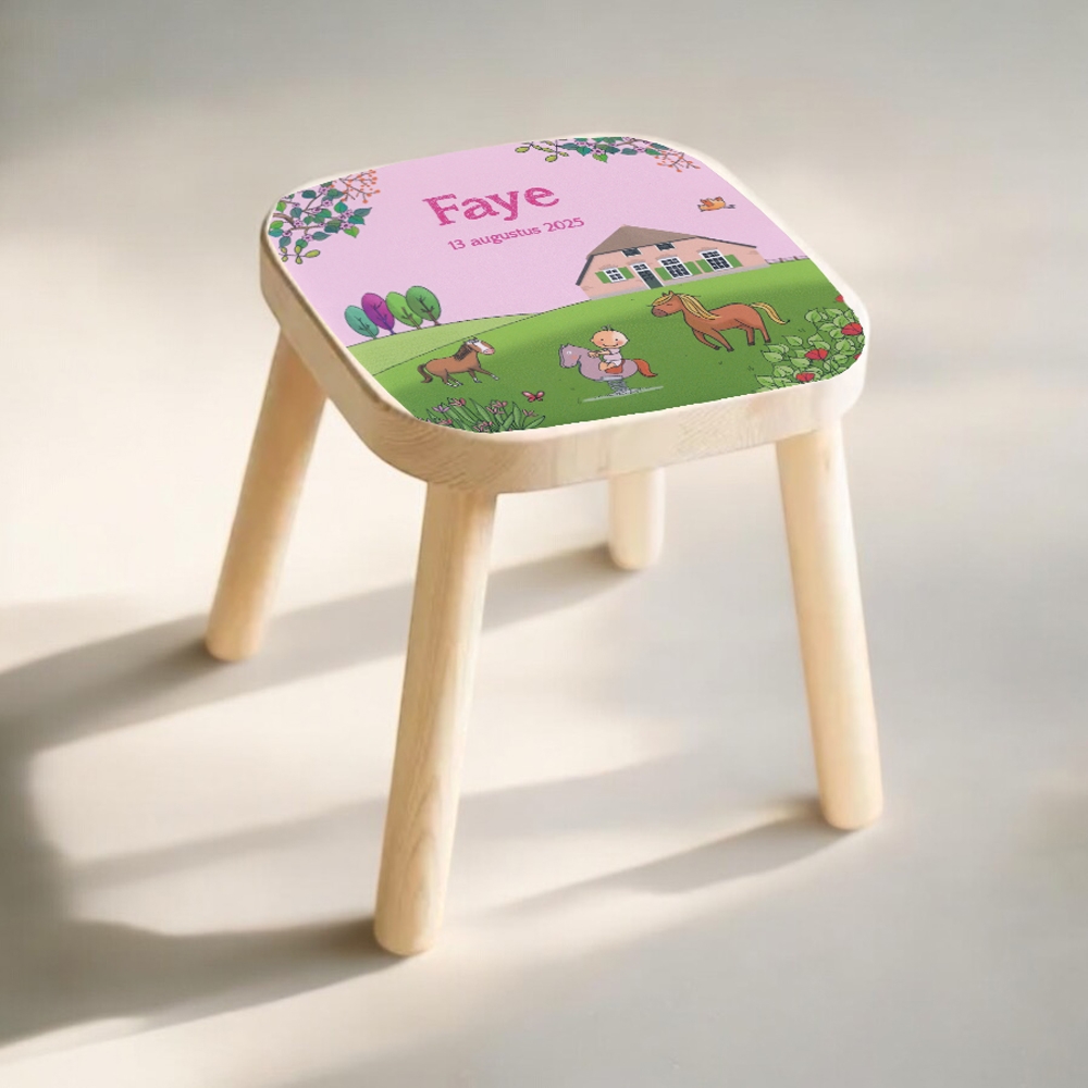 Krukje met naam confetti | kinderkrukje | kraamcadeau met naam