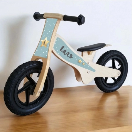 Houten Golden Star met naam Lars en sterren